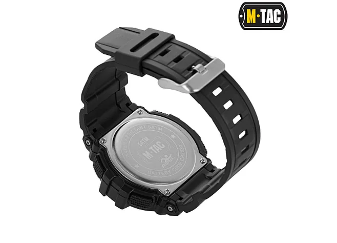 Годинник M-Tac тактичний з компасом 2233 Black Фото 2